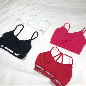 BUNDLE OF 4 Yoga Crop Tops 〰️ S